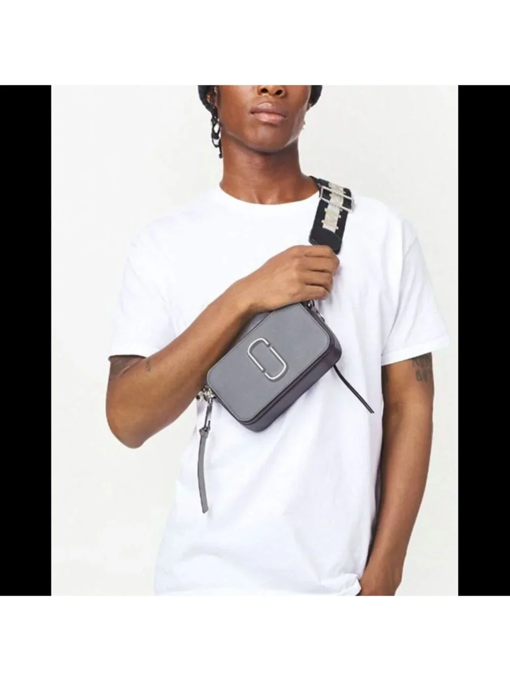 Marc Jacobs Snapshot Camera Bag Wolf Grey Multi